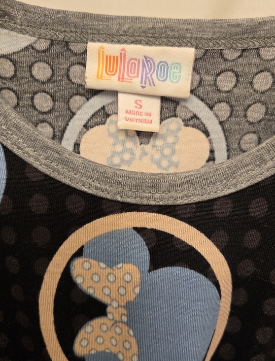 Womens Lularoe Disney Minnie Mouse Randy Shirt Size Small - Picture 3 of 4